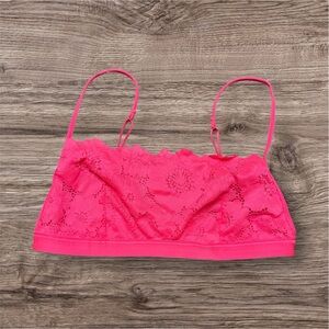 Aerie Hot Pink Lace Bralette - Size M